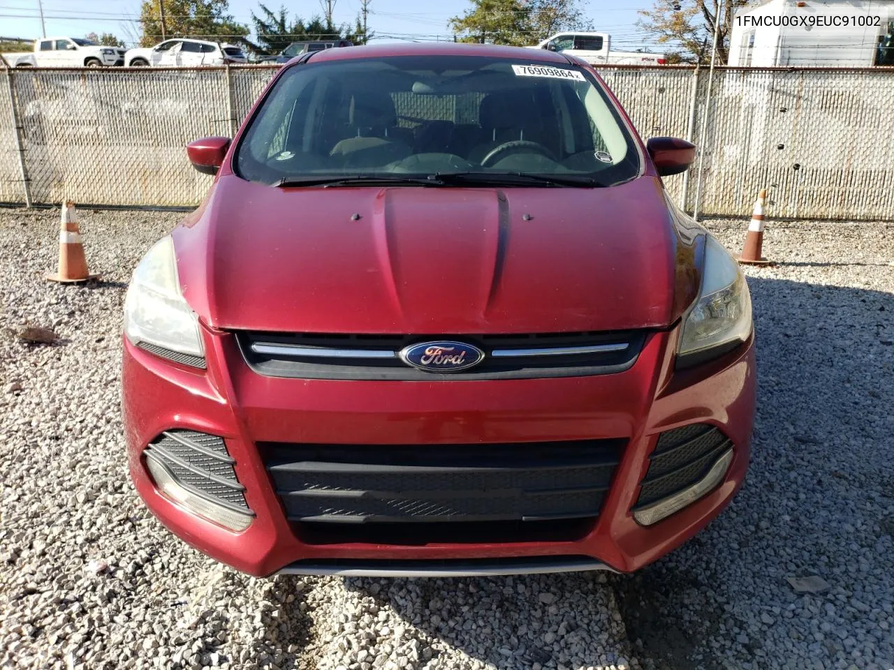 2014 Ford Escape Se VIN: 1FMCU0GX9EUC91002 Lot: 76909864