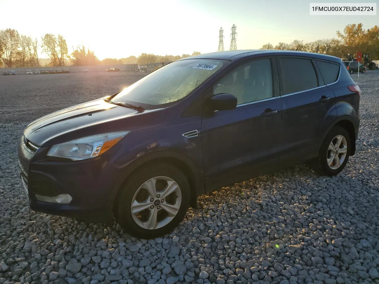 2014 Ford Escape Se VIN: 1FMCU0GX7EUD42724 Lot: 76979904