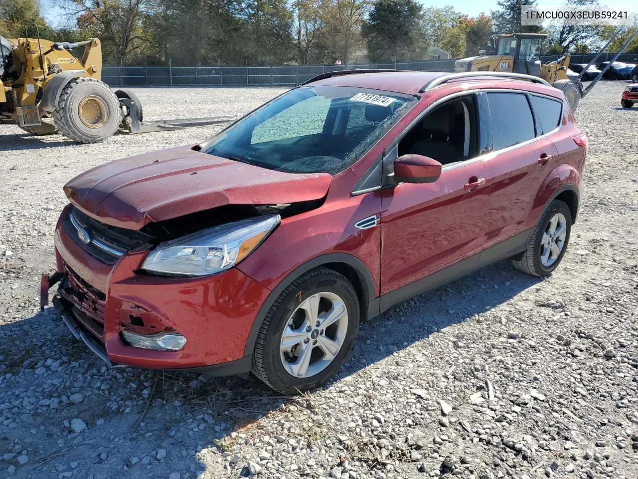 2014 Ford Escape Se VIN: 1FMCU0GX3EUB59241 Lot: 77181974