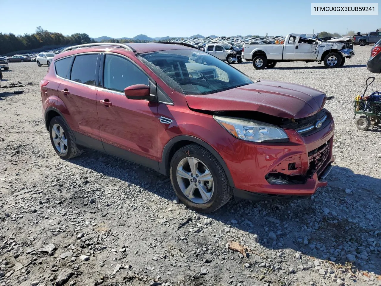 2014 Ford Escape Se VIN: 1FMCU0GX3EUB59241 Lot: 77181974