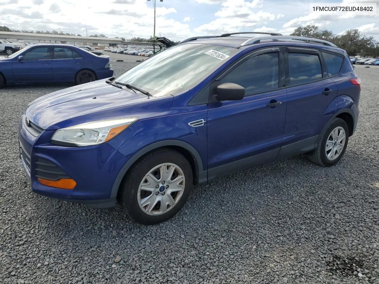 2014 Ford Escape S VIN: 1FMCU0F72EUD48402 Lot: 77251634