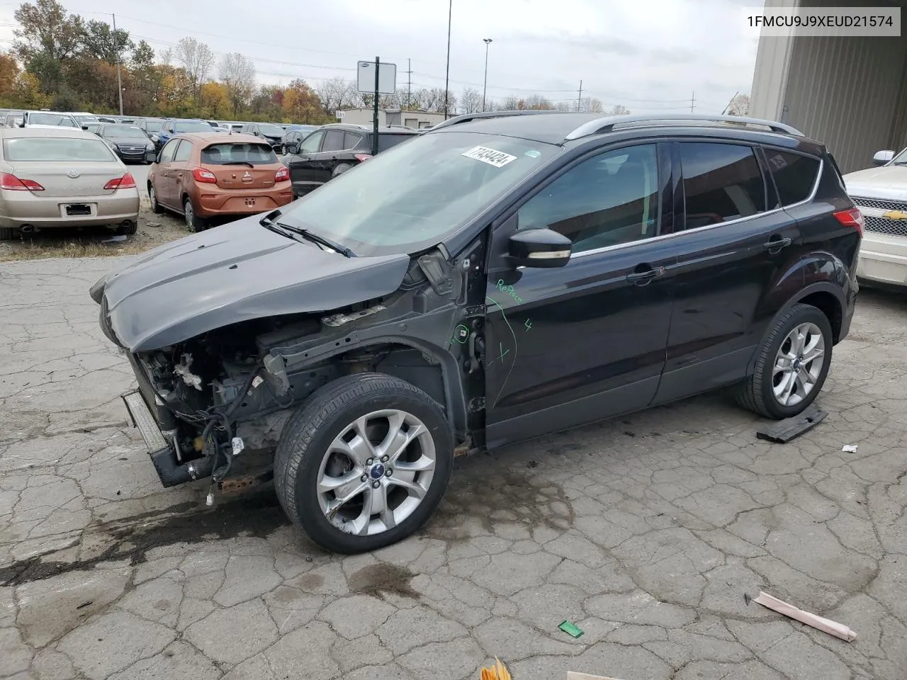 2014 Ford Escape Titanium VIN: 1FMCU9J9XEUD21574 Lot: 77434424