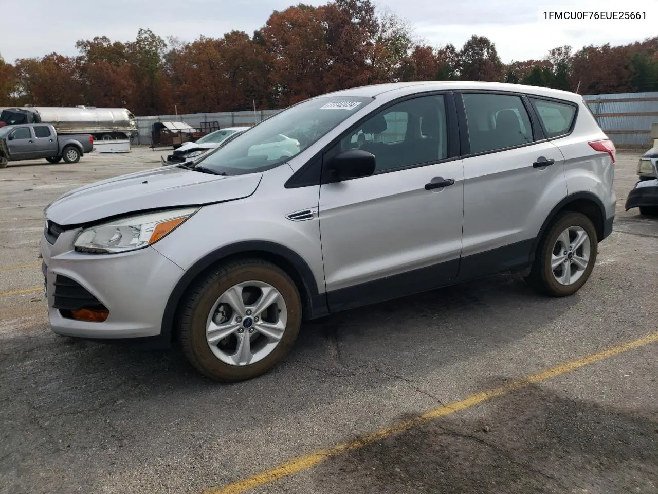 2014 Ford Escape S VIN: 1FMCU0F76EUE25661 Lot: 77742424