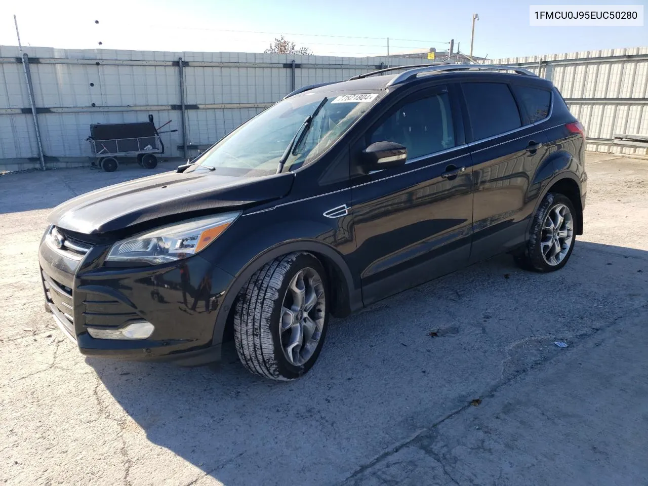 2014 Ford Escape Titanium VIN: 1FMCU0J95EUC50280 Lot: 77821804