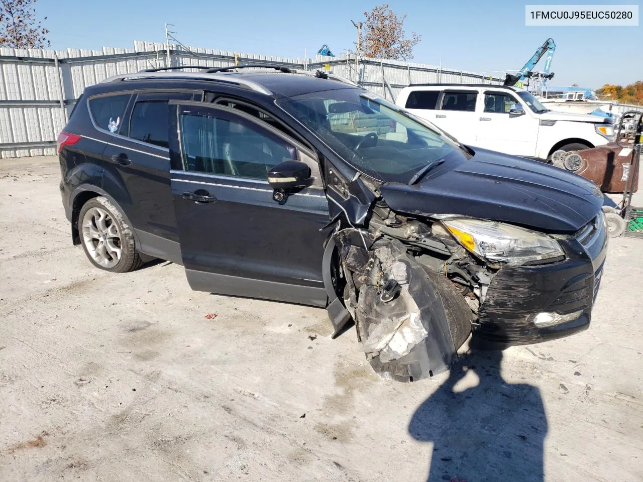 2014 Ford Escape Titanium VIN: 1FMCU0J95EUC50280 Lot: 77821804