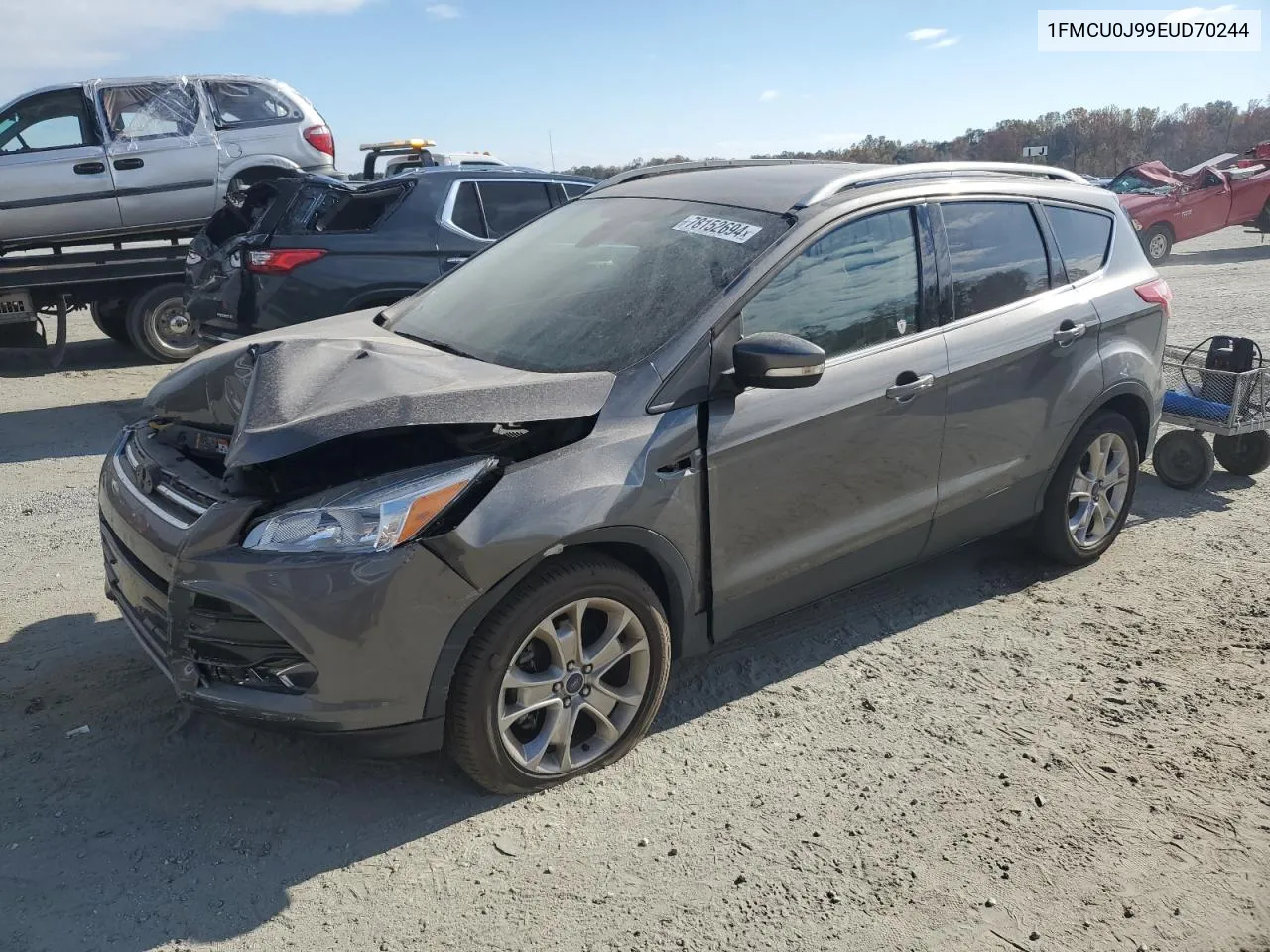 2014 Ford Escape Titanium VIN: 1FMCU0J99EUD70244 Lot: 78152694