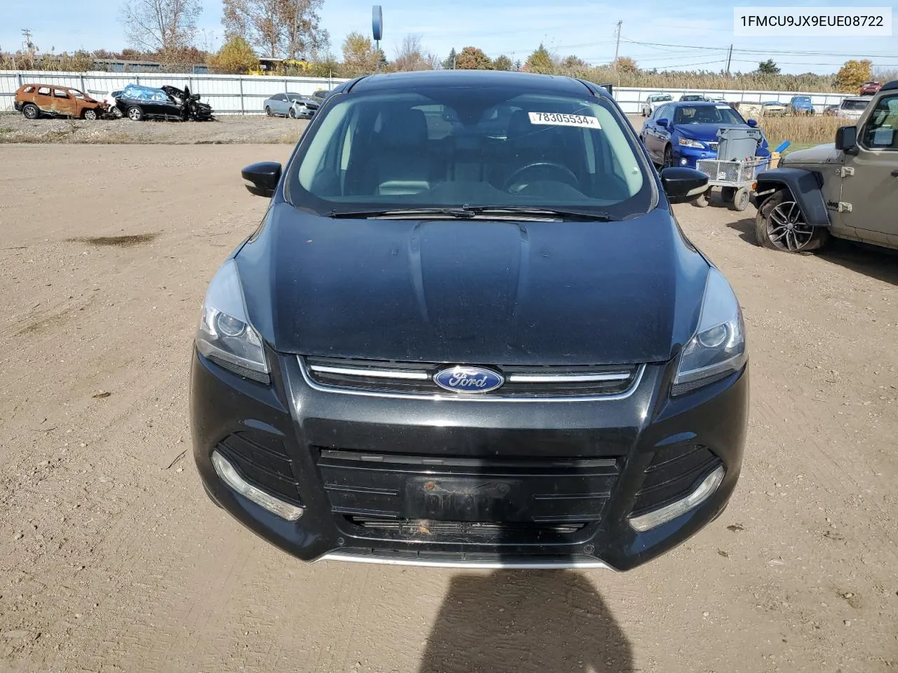 2014 Ford Escape Titanium VIN: 1FMCU9JX9EUE08722 Lot: 78305534