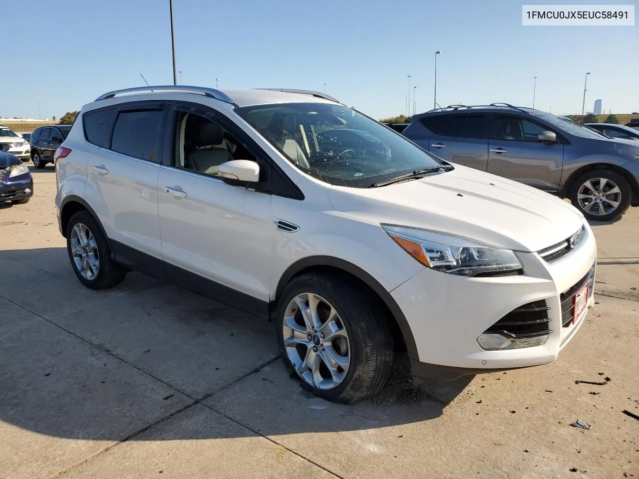 2014 Ford Escape Titanium VIN: 1FMCU0JX5EUC58491 Lot: 78926394