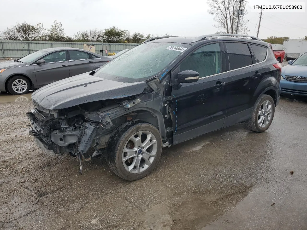 2014 Ford Escape Titanium VIN: 1FMCU0JX7EUC58900 Lot: 79114904