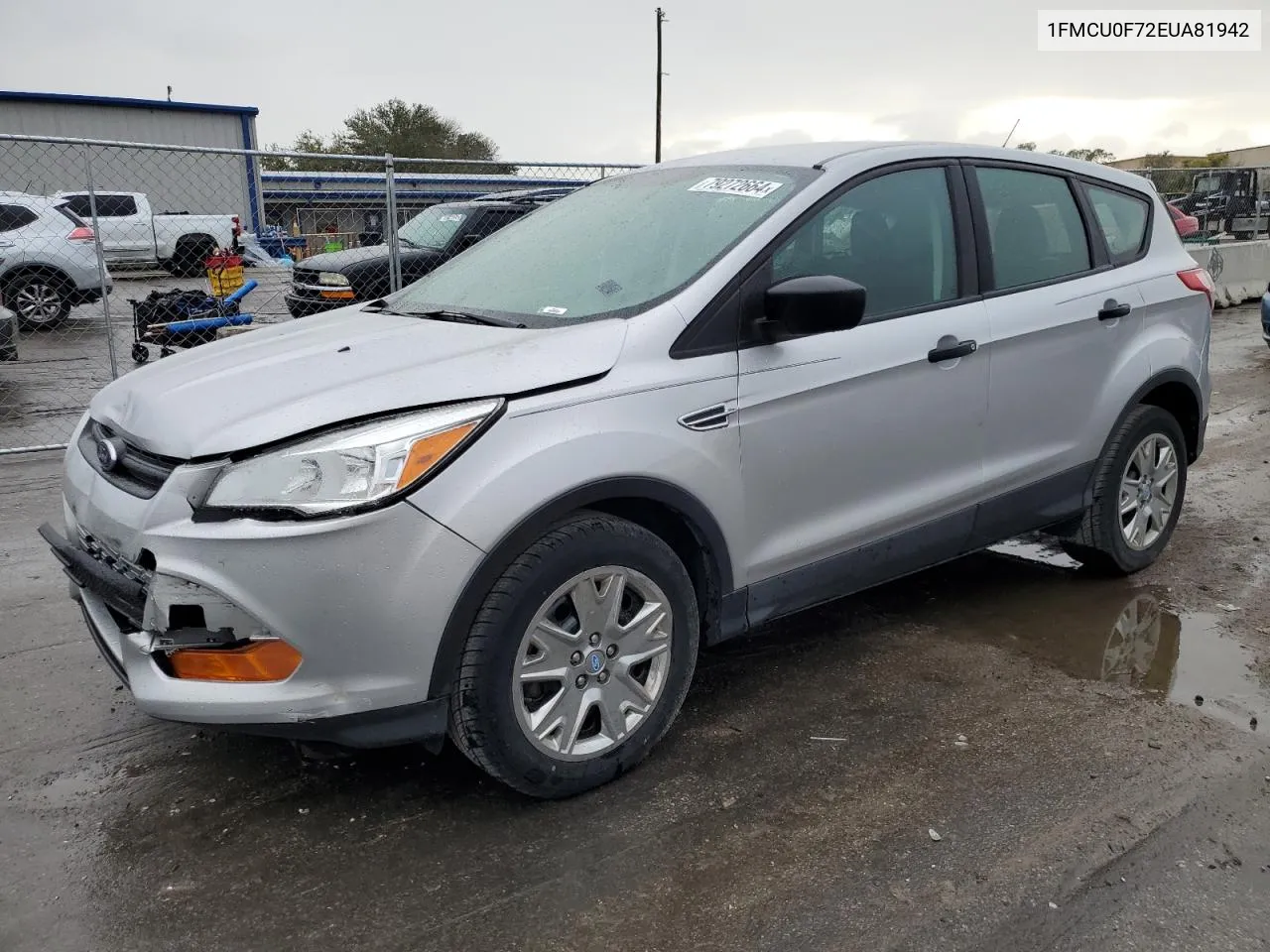 2014 Ford Escape S VIN: 1FMCU0F72EUA81942 Lot: 79272664