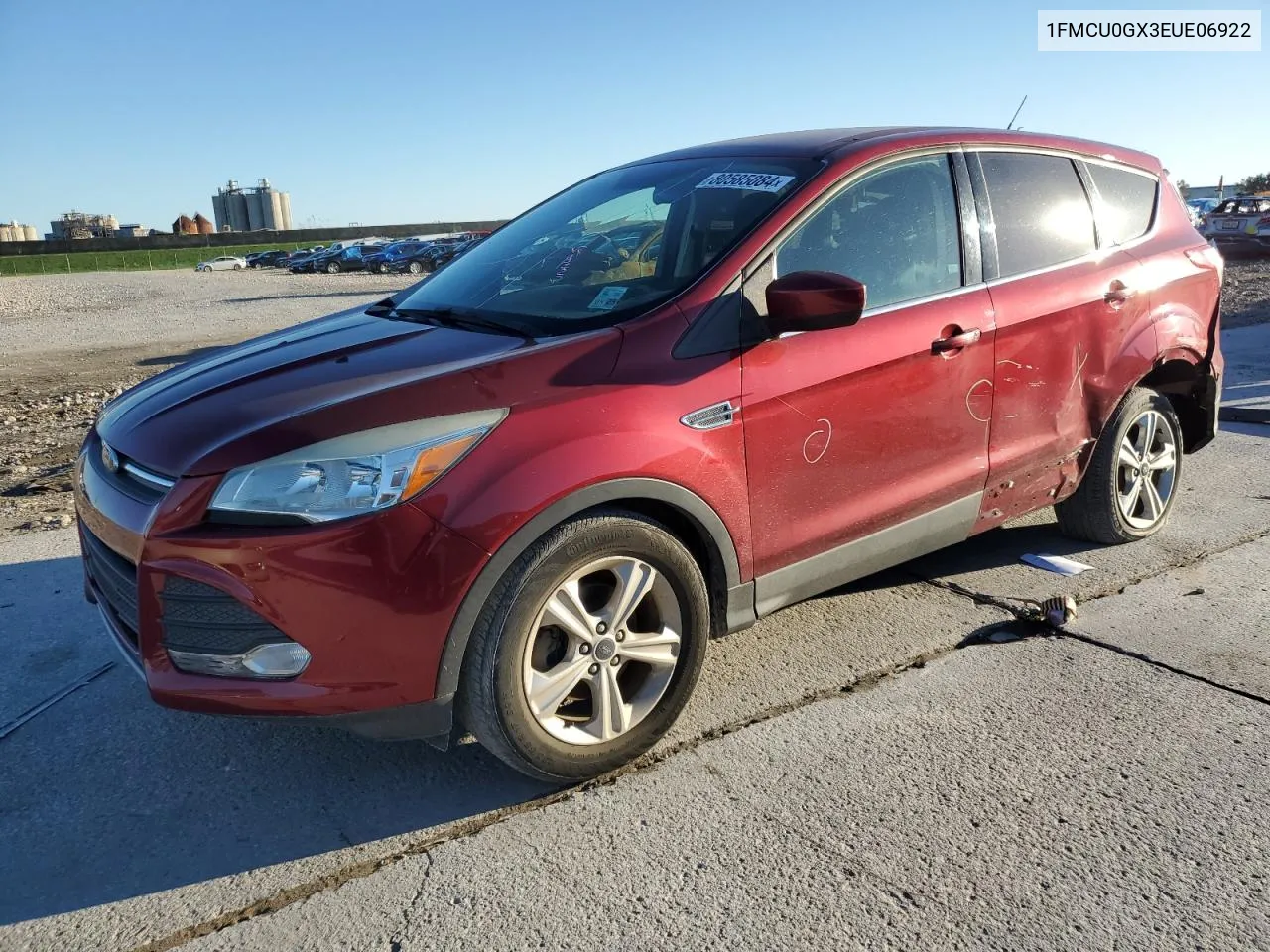 2014 Ford Escape Se VIN: 1FMCU0GX3EUE06922 Lot: 80585084