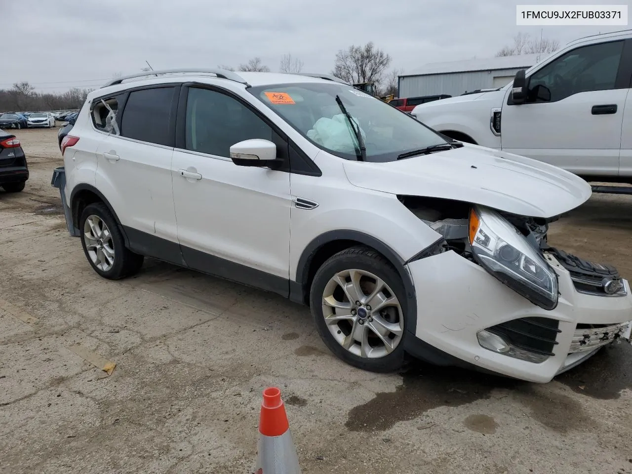 2015 Ford Escape Titanium VIN: 1FMCU9JX2FUB03371 Lot: 45993034