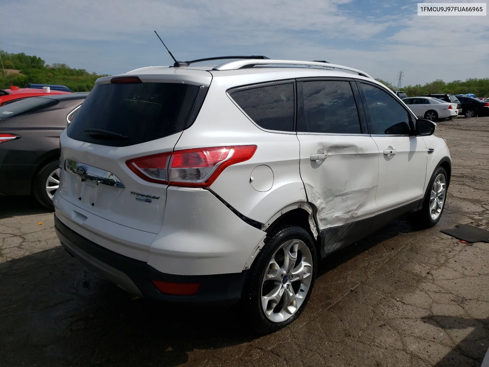 2015 Ford Escape Titanium VIN: 1FMCU9J97FUA66965 Lot: 53232844