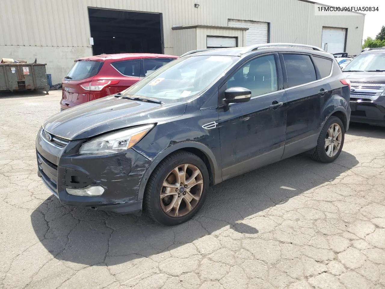 2015 Ford Escape Titanium VIN: 1FMCU0J96FUA50834 Lot: 59098194