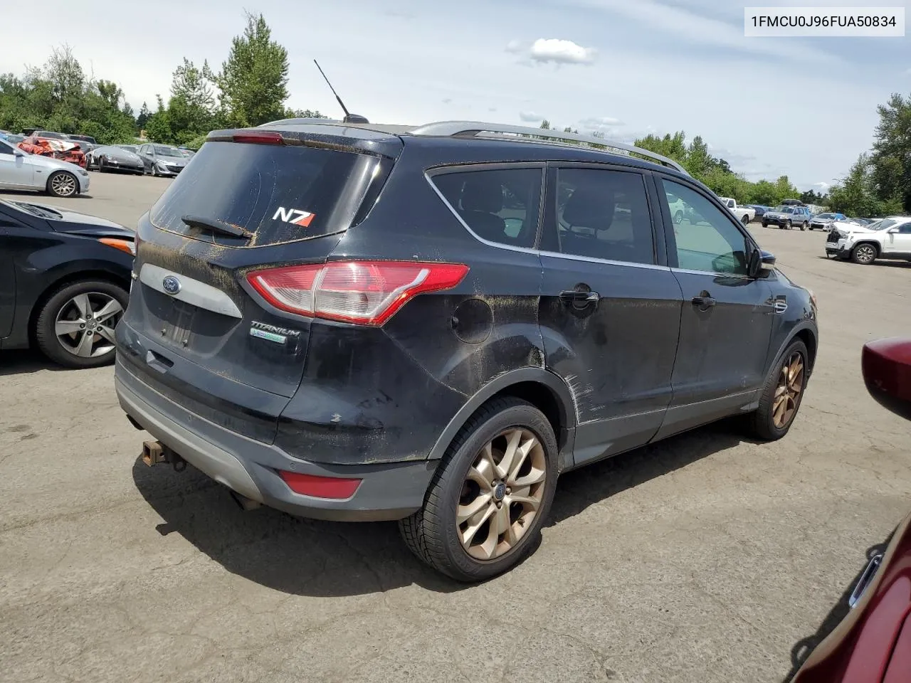 2015 Ford Escape Titanium VIN: 1FMCU0J96FUA50834 Lot: 59098194