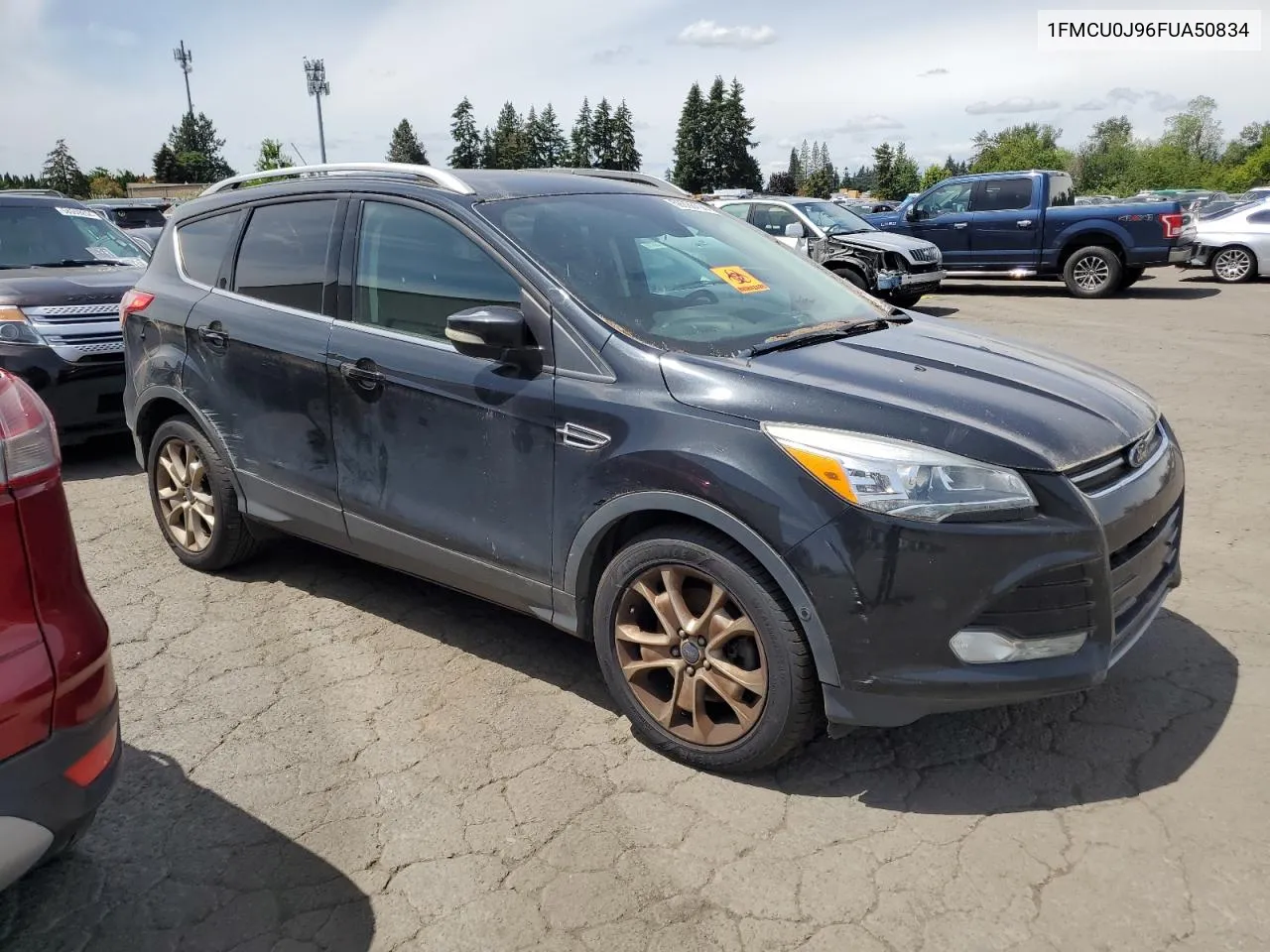 2015 Ford Escape Titanium VIN: 1FMCU0J96FUA50834 Lot: 59098194