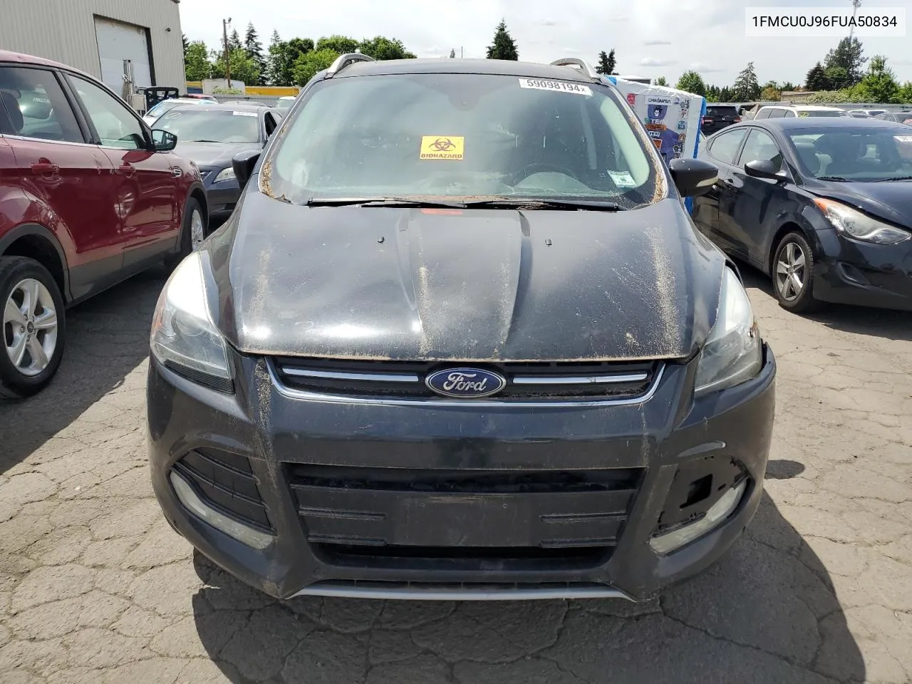 2015 Ford Escape Titanium VIN: 1FMCU0J96FUA50834 Lot: 59098194