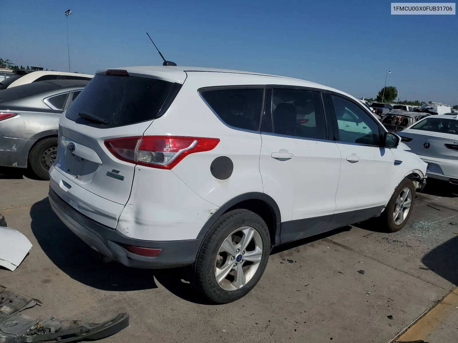 2015 Ford Escape Se VIN: 1FMCU0GX0FUB31706 Lot: 59892144