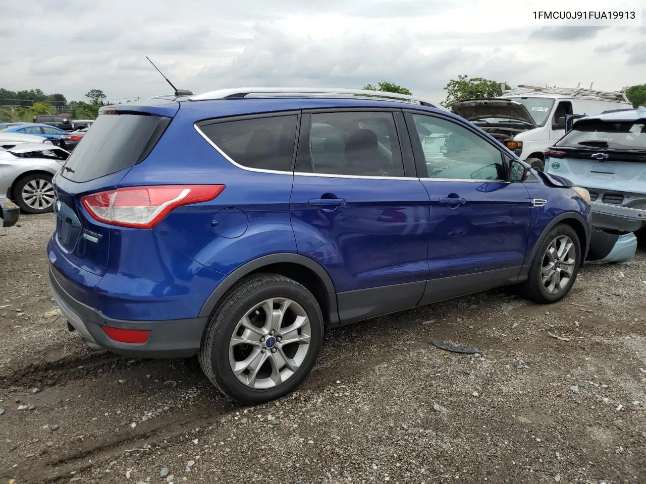 2015 Ford Escape Titanium VIN: 1FMCU0J91FUA19913 Lot: 64230374