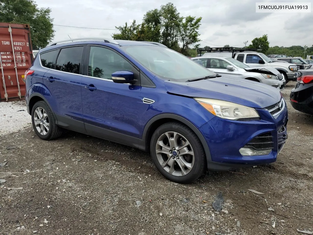 2015 Ford Escape Titanium VIN: 1FMCU0J91FUA19913 Lot: 64230374