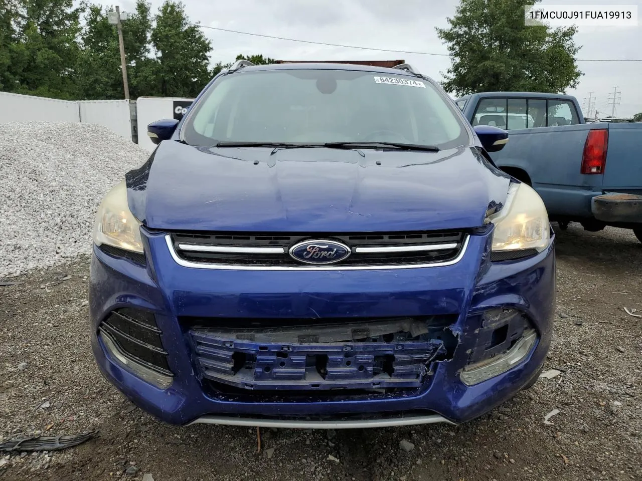 2015 Ford Escape Titanium VIN: 1FMCU0J91FUA19913 Lot: 64230374