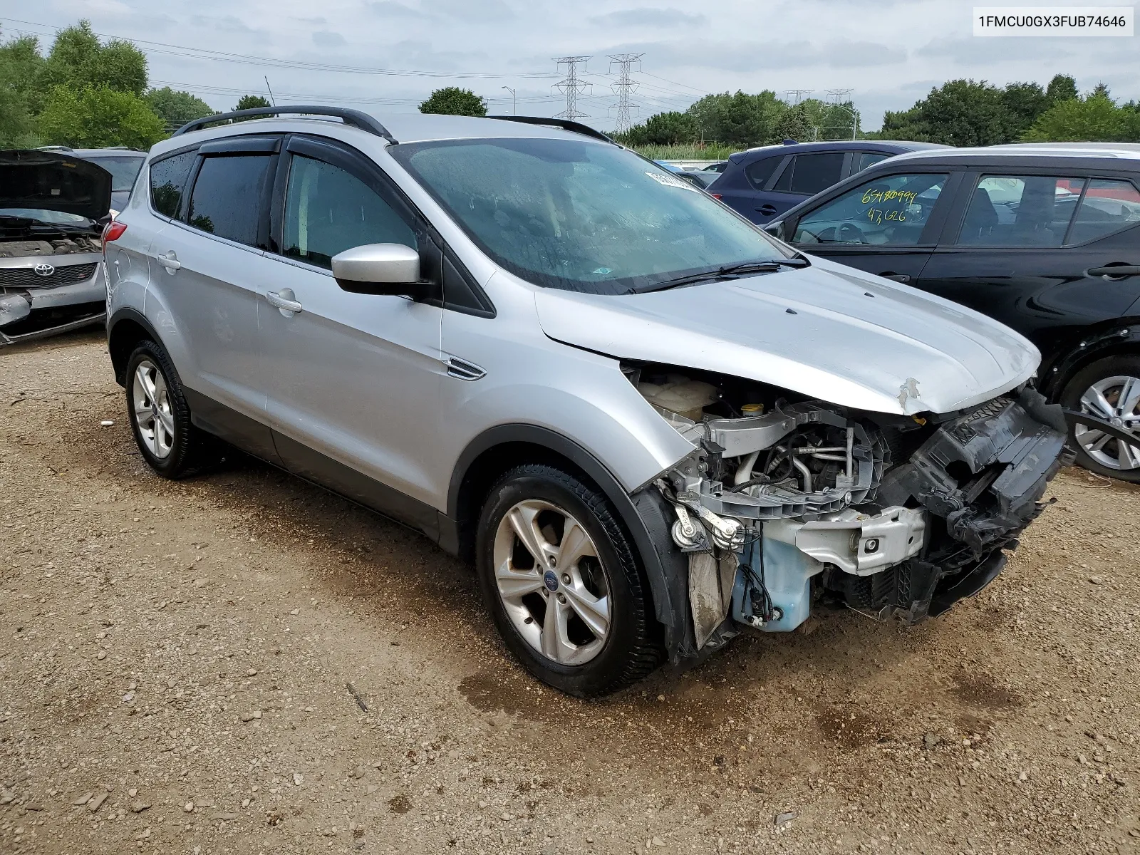 2015 Ford Escape Se VIN: 1FMCU0GX3FUB74646 Lot: 65611634