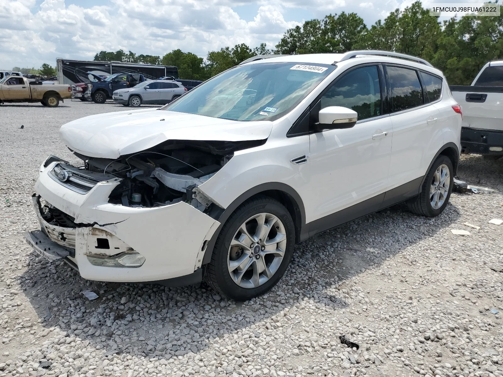 2015 Ford Escape Titanium VIN: 1FMCU0J98FUA61222 Lot: 67124804