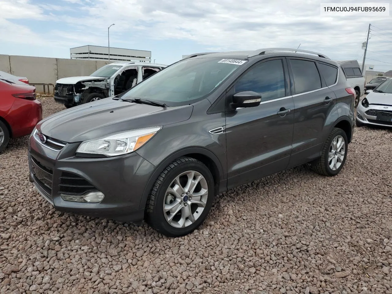 2015 Ford Escape Titanium VIN: 1FMCU0J94FUB95659 Lot: 69148644