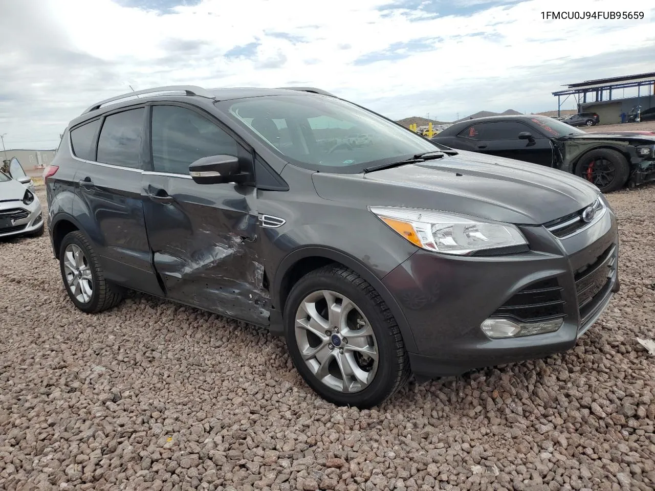 2015 Ford Escape Titanium VIN: 1FMCU0J94FUB95659 Lot: 69148644