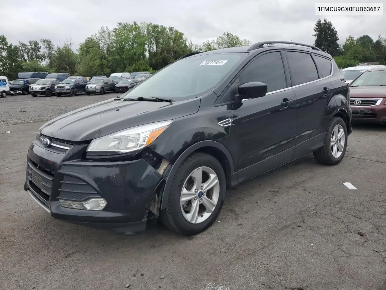 2015 Ford Escape Se VIN: 1FMCU9GX0FUB63687 Lot: 70011454