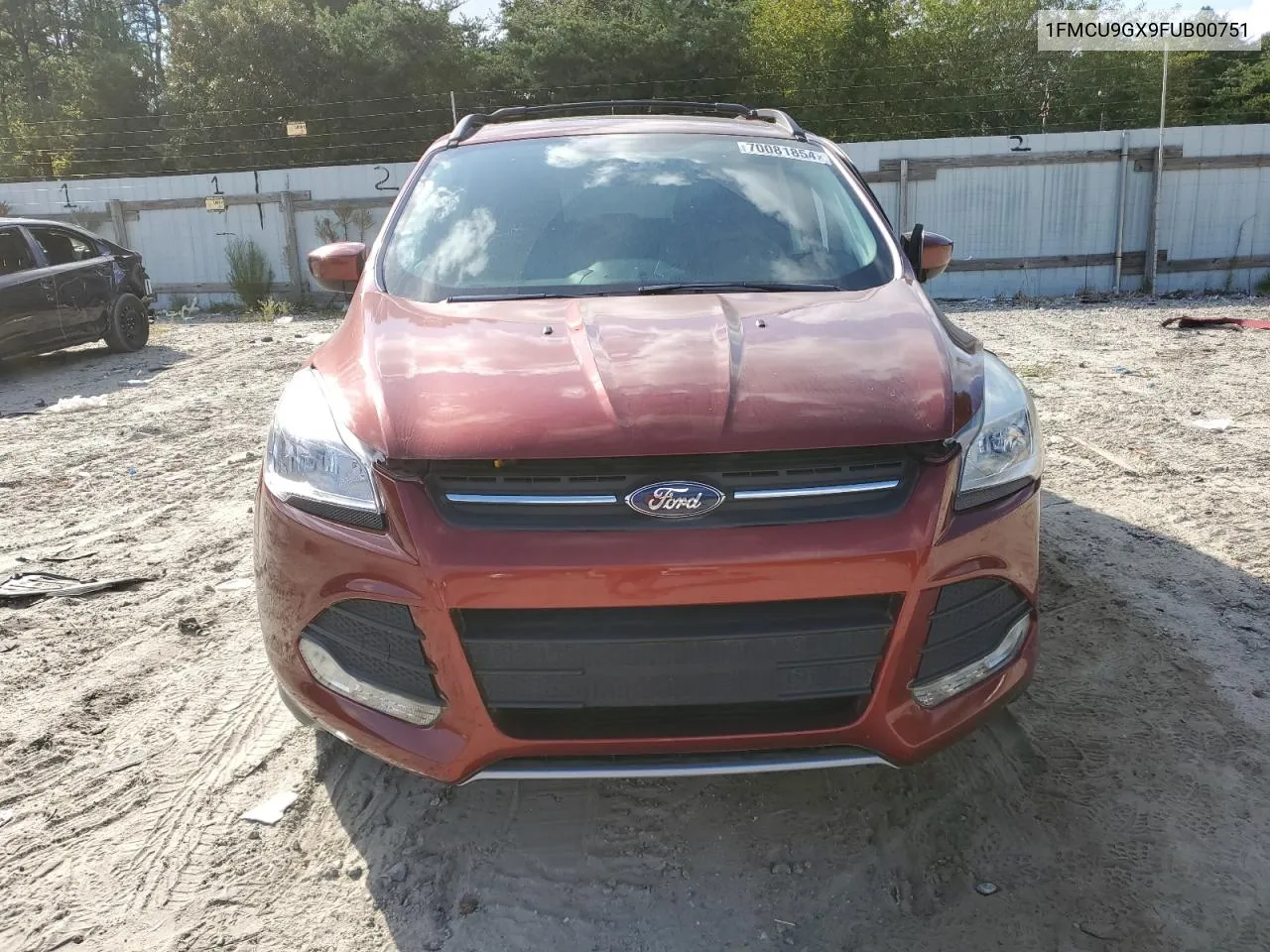 2015 Ford Escape Se VIN: 1FMCU9GX9FUB00751 Lot: 70081854