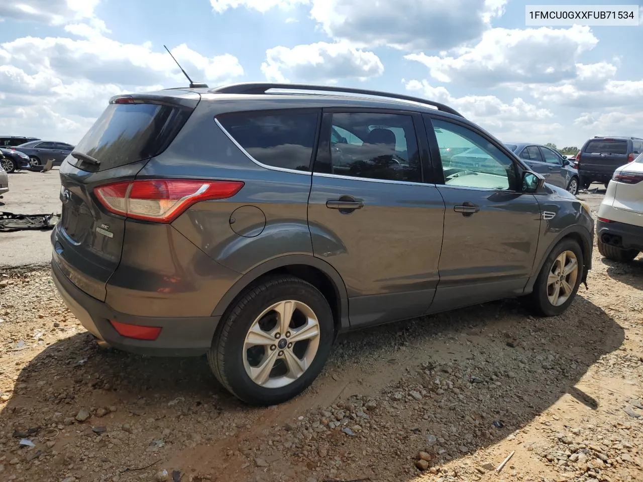 2015 Ford Escape Se VIN: 1FMCU0GXXFUB71534 Lot: 70381154