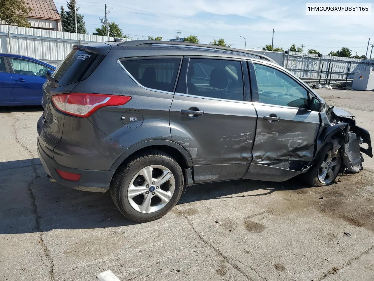 2015 Ford Escape Se VIN: 1FMCU9GX9FUB51165 Lot: 70831034