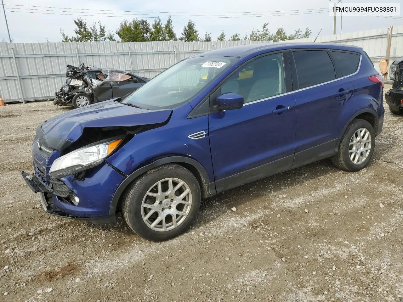 2015 Ford Escape Se VIN: 1FMCU9G94FUC83851 Lot: 71352704