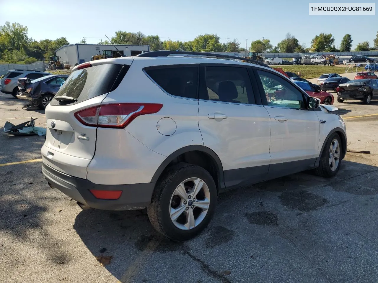 2015 Ford Escape Se VIN: 1FMCU0GX2FUC81669 Lot: 72949834