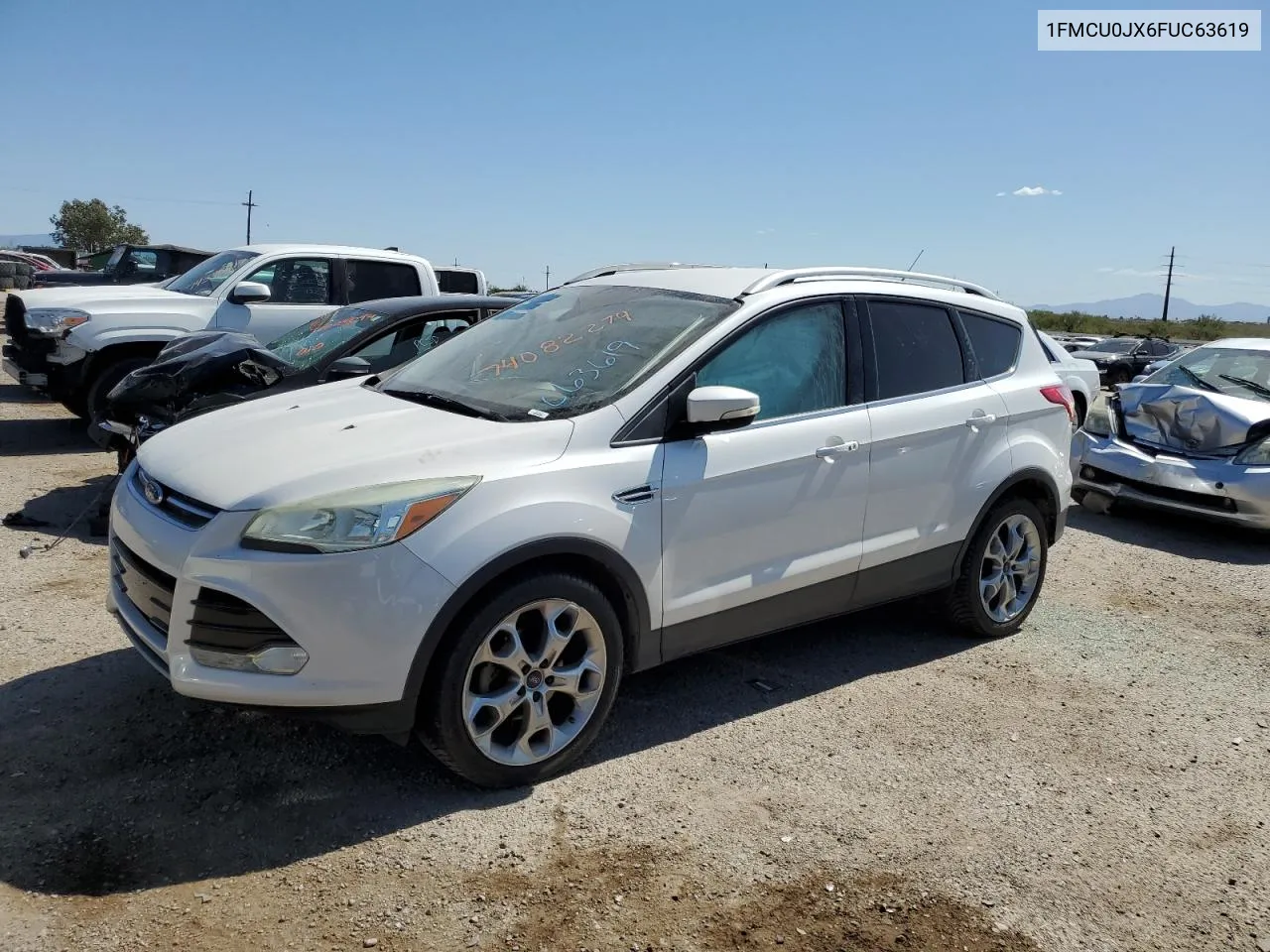 2015 Ford Escape Titanium VIN: 1FMCU0JX6FUC63619 Lot: 74082274