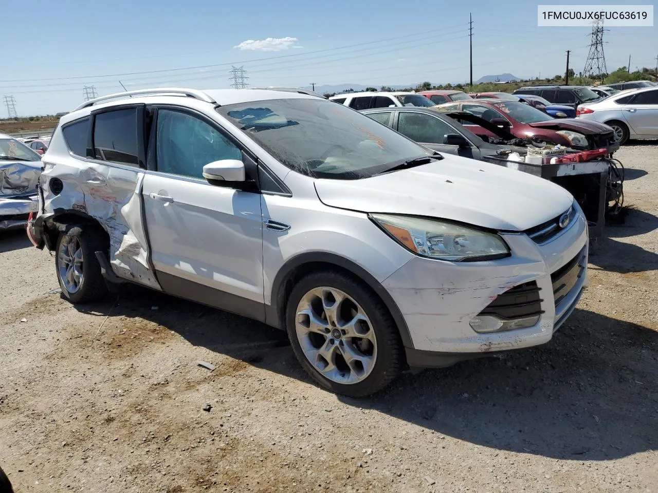 2015 Ford Escape Titanium VIN: 1FMCU0JX6FUC63619 Lot: 74082274