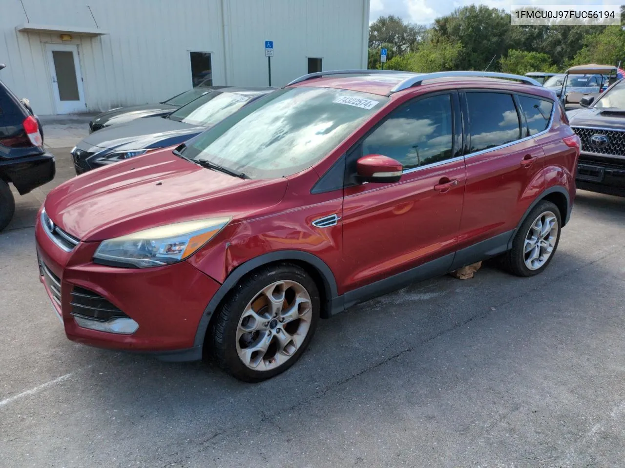 2015 Ford Escape Titanium VIN: 1FMCU0J97FUC56194 Lot: 74322574