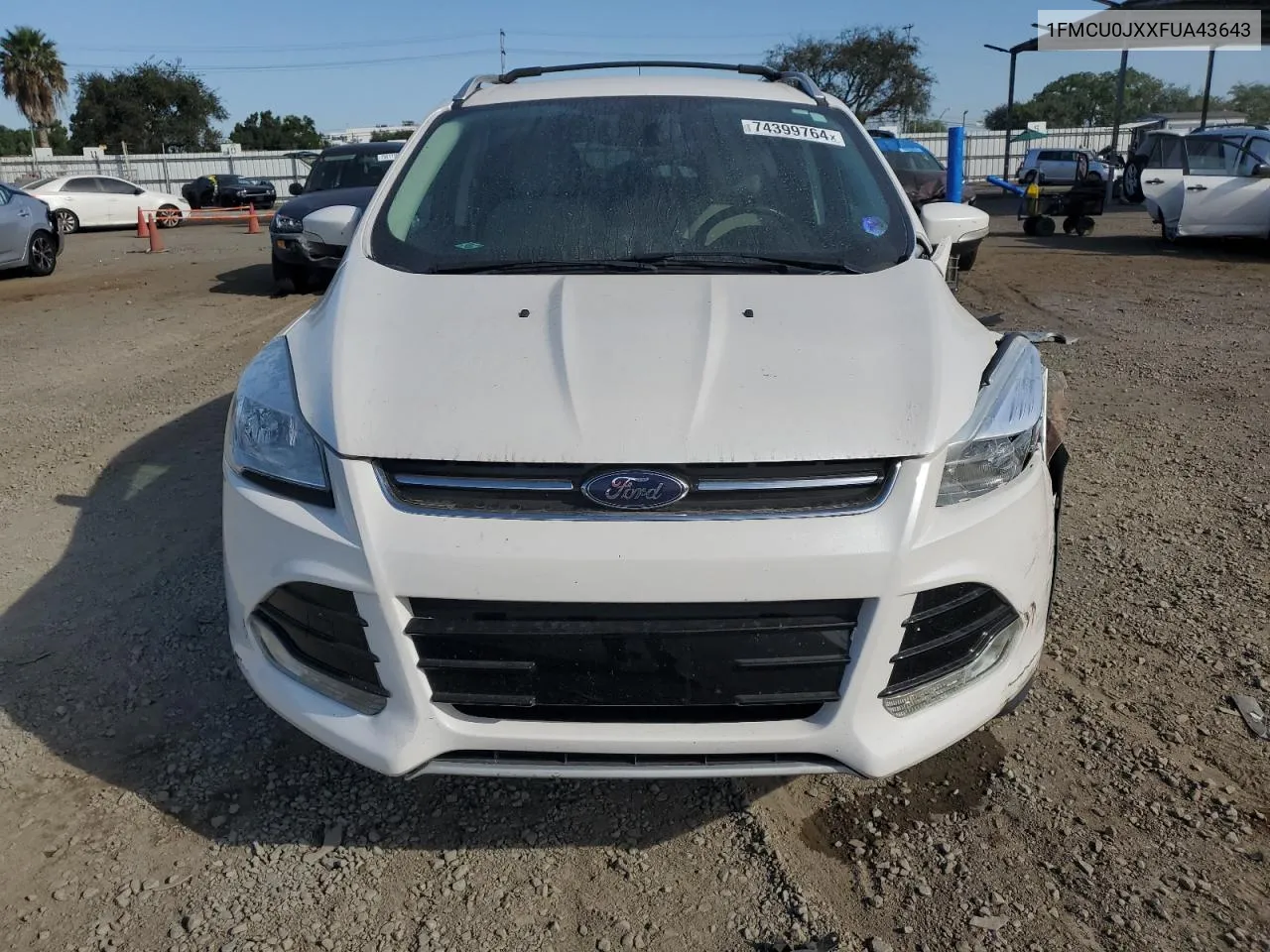 2015 Ford Escape Titanium VIN: 1FMCU0JXXFUA43643 Lot: 74399764