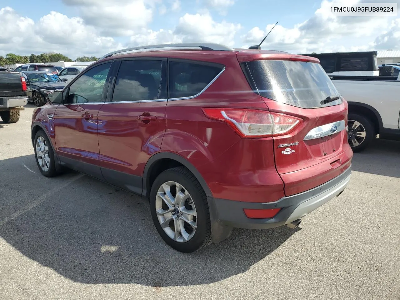 2015 Ford Escape Titanium VIN: 1FMCU0J95FUB89224 Lot: 75490354