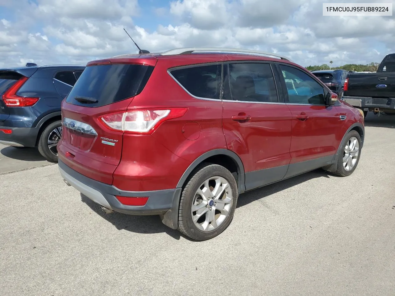 2015 Ford Escape Titanium VIN: 1FMCU0J95FUB89224 Lot: 75490354