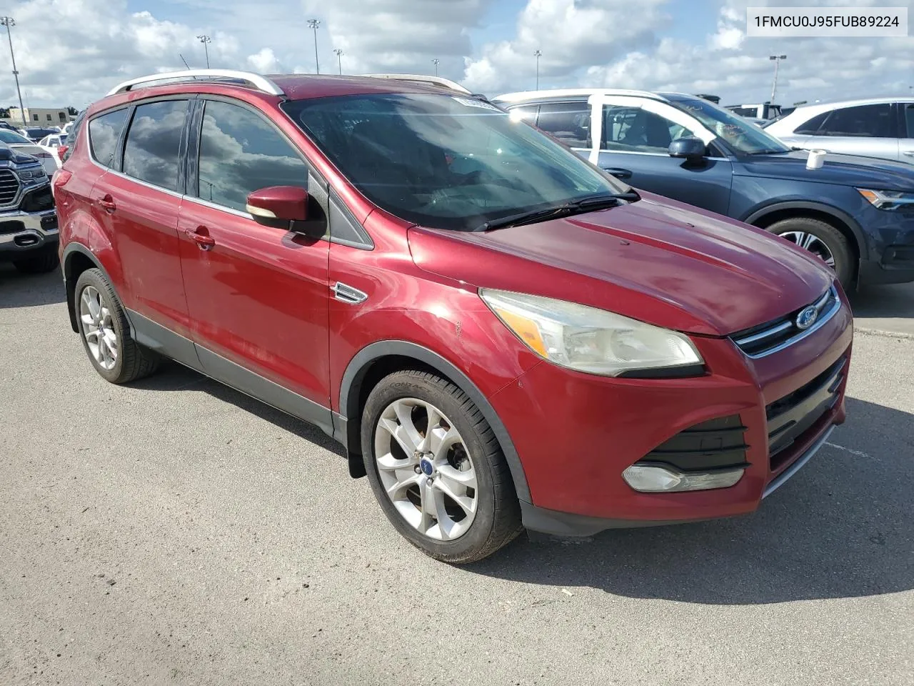 2015 Ford Escape Titanium VIN: 1FMCU0J95FUB89224 Lot: 75490354