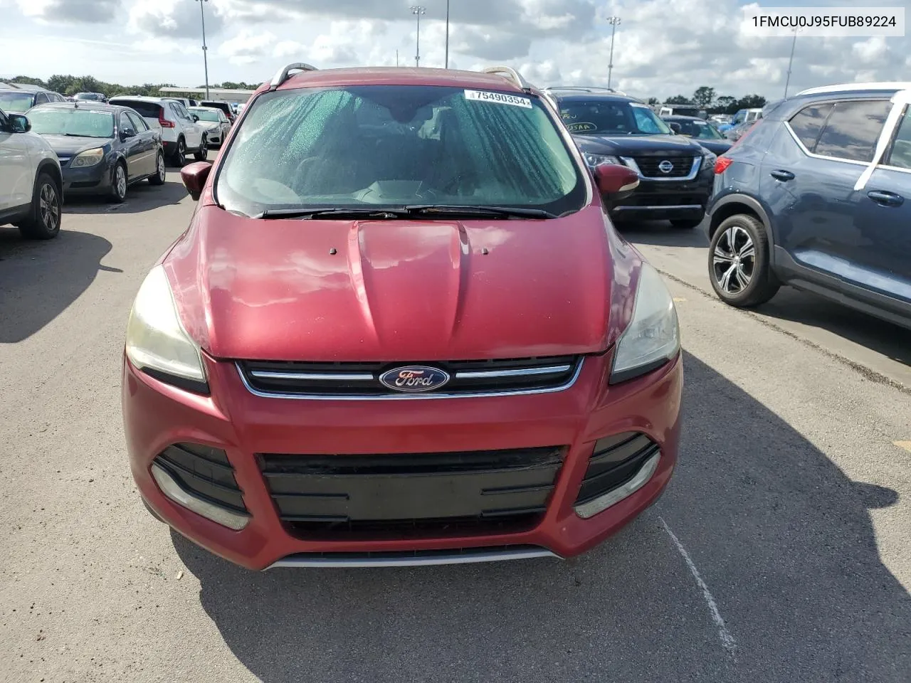 2015 Ford Escape Titanium VIN: 1FMCU0J95FUB89224 Lot: 75490354