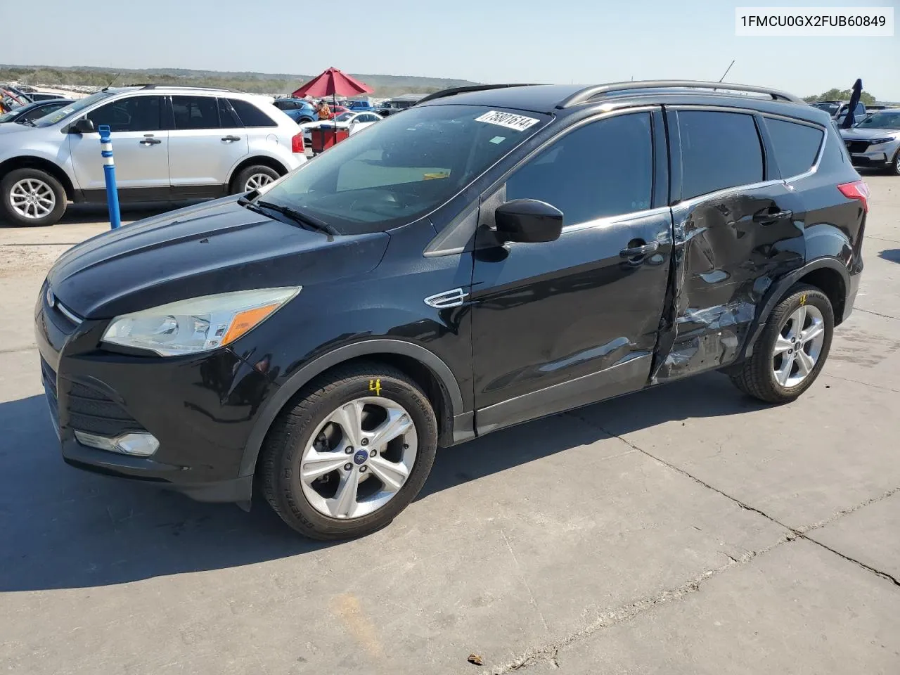 2015 Ford Escape Se VIN: 1FMCU0GX2FUB60849 Lot: 75801614