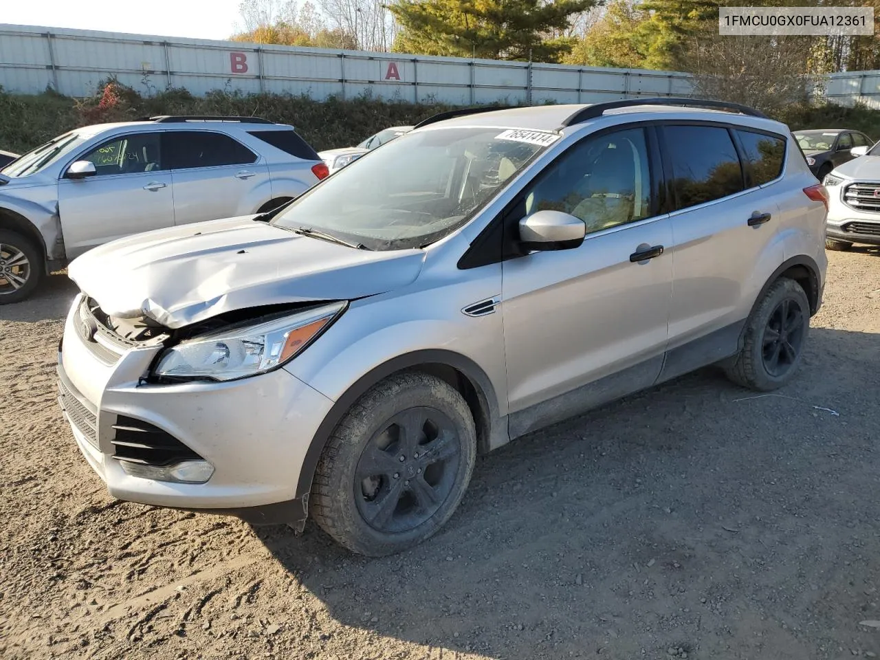 2015 Ford Escape Se VIN: 1FMCU0GX0FUA12361 Lot: 76541414