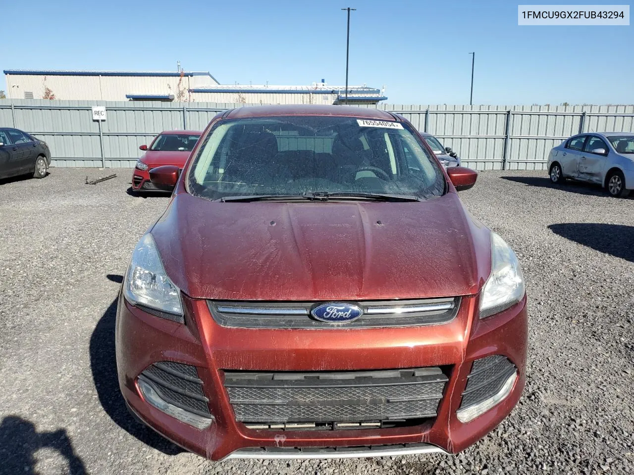 2015 Ford Escape Se VIN: 1FMCU9GX2FUB43294 Lot: 76554054