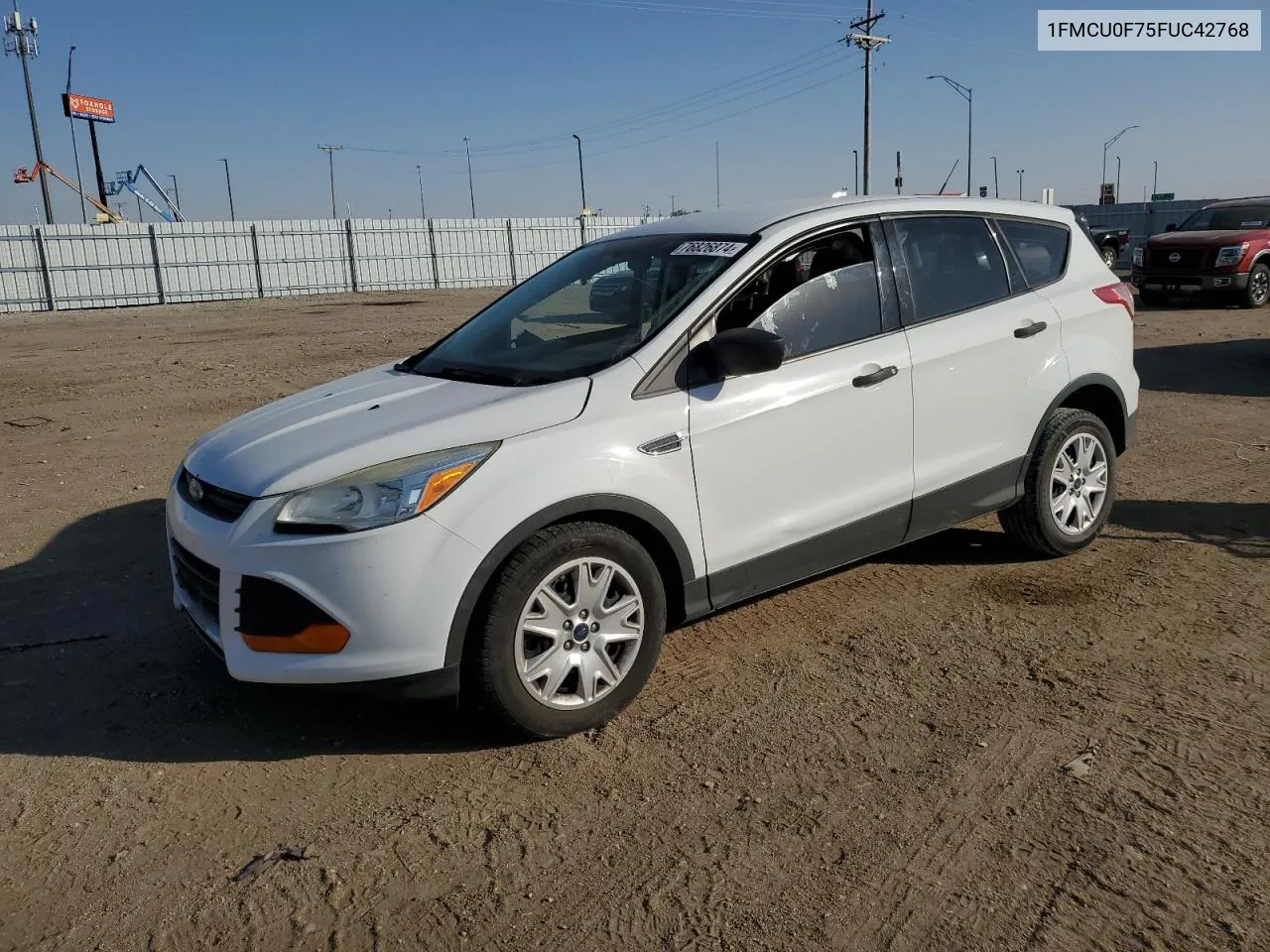 2015 Ford Escape S VIN: 1FMCU0F75FUC42768 Lot: 76826874