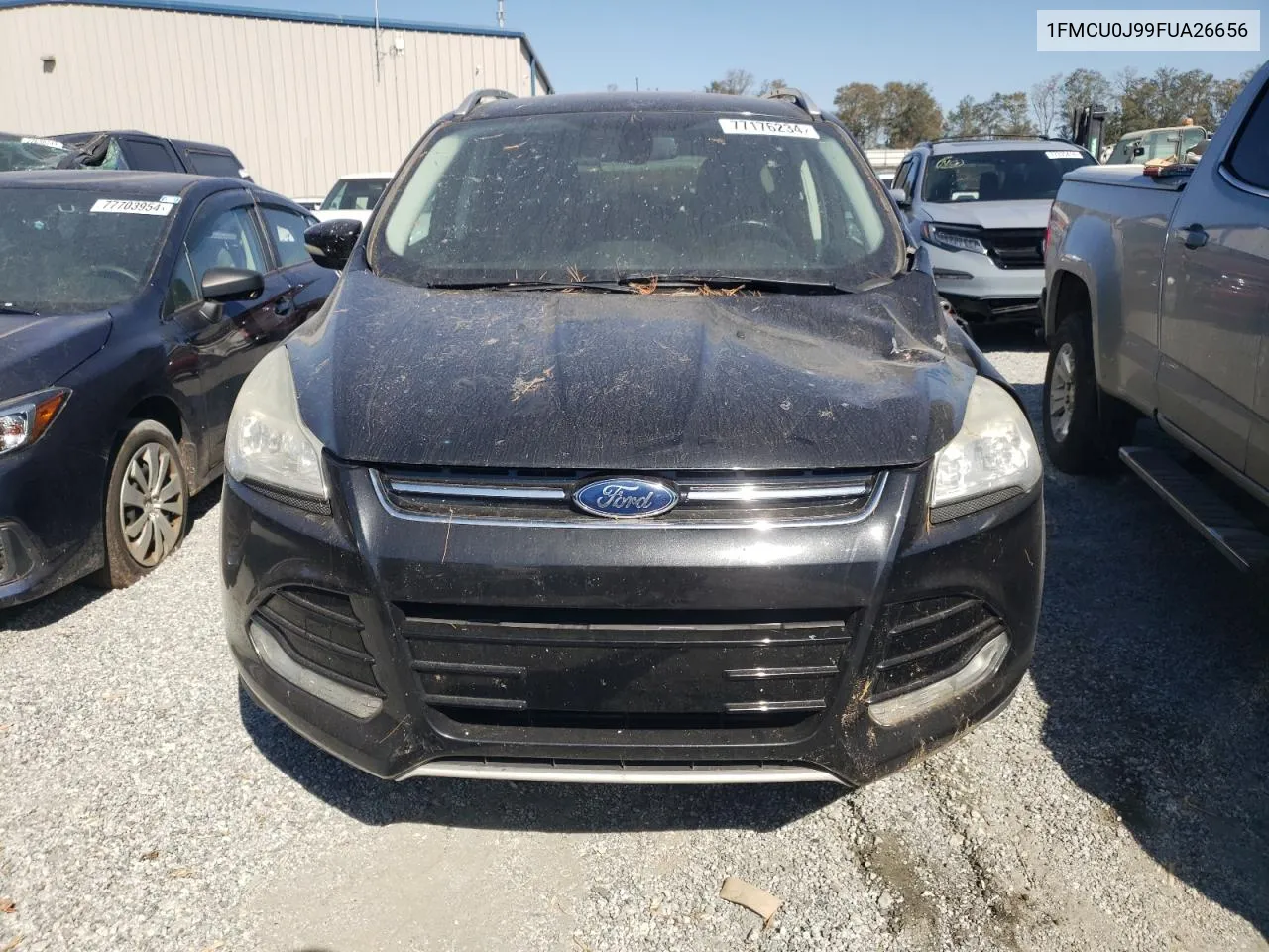 2015 Ford Escape Titanium VIN: 1FMCU0J99FUA26656 Lot: 77176234