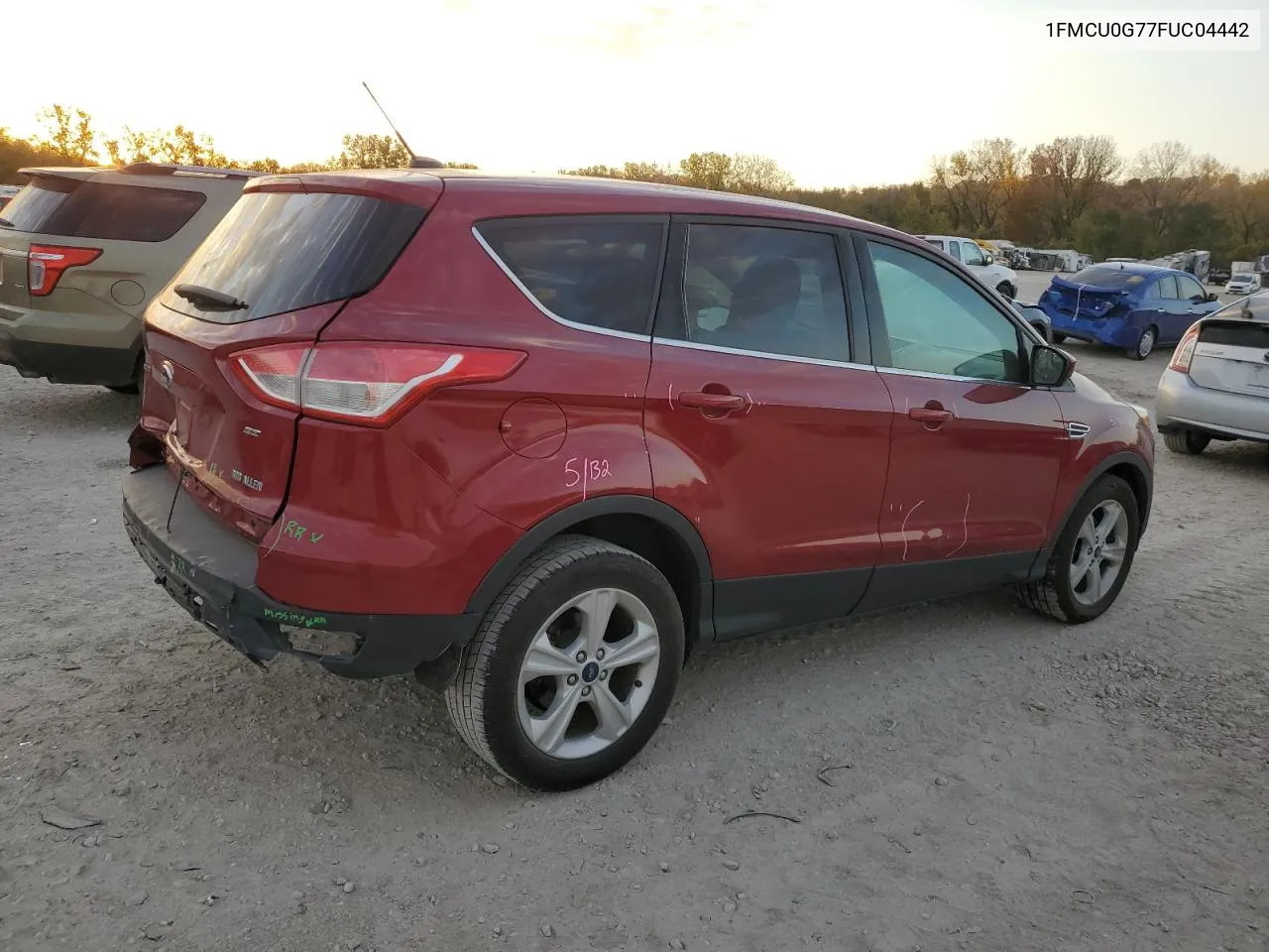 2015 Ford Escape Se VIN: 1FMCU0G77FUC04442 Lot: 77223054