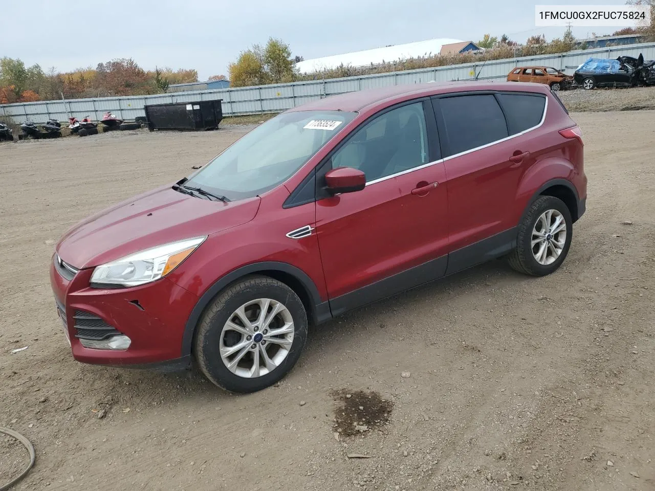 2015 Ford Escape Se VIN: 1FMCU0GX2FUC75824 Lot: 77363524